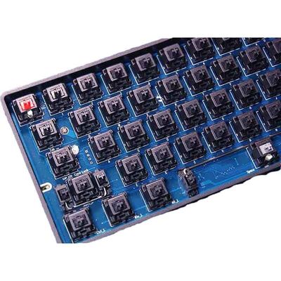 خدمات لوحة الدوائر FR-4 اللاسلكية Tkl RGB Hotswap Type C 80٪ لوحة مفاتيح الألعاب الميكانيكية PCB 87 مفتاحًا